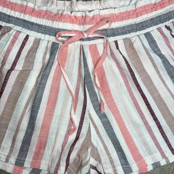 Aeropostal, Lightweight Striped Shorts Elastic Waist Drawstring, Medium - Picture 7 of 10